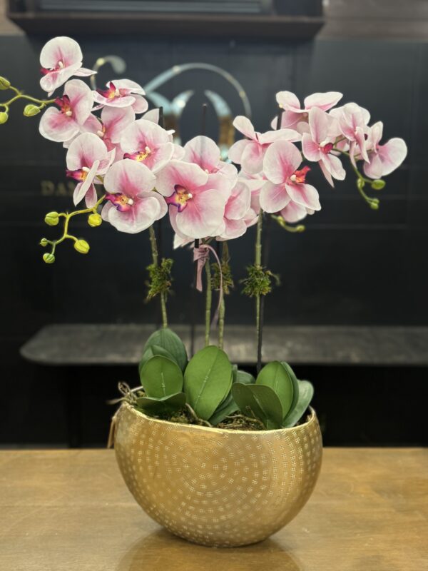 Artificial orchid arrangement